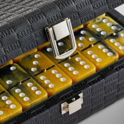 Kith Monogram Leather Domino Set