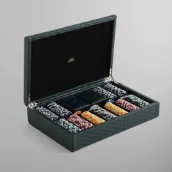 Kith Monogram Poker Set In Saffiano Leather