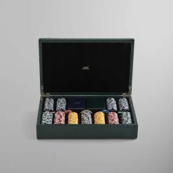 Kith Monogram Poker Set In Saffiano Leather