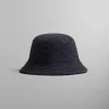 Kith Reversible Bucket Hat In Denim & Sherpa
