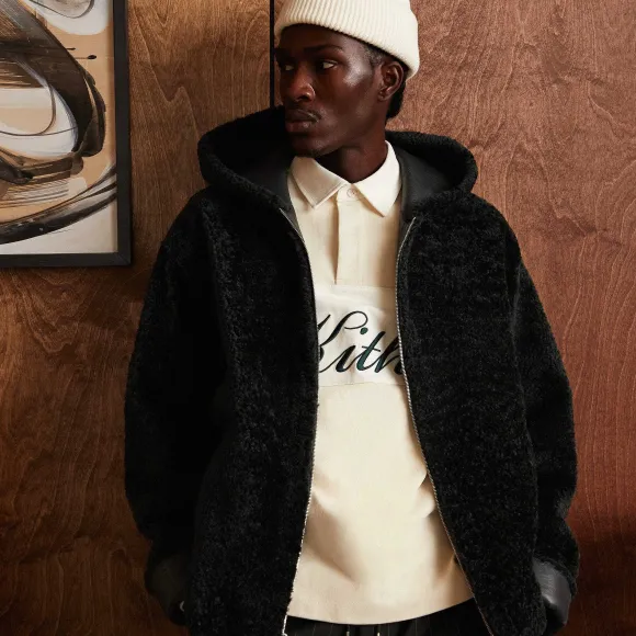 Kith Ryer Hooded Shearling Jacket