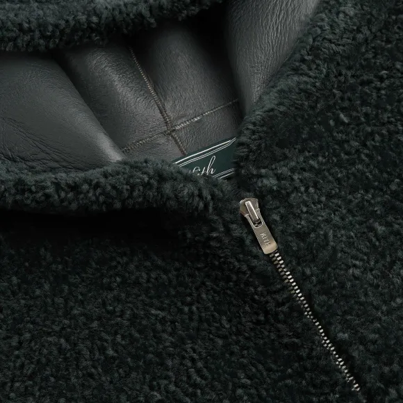 Kith Ryer Hooded Shearling Jacket