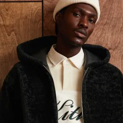 Kith Ryer Hooded Shearling Jacket