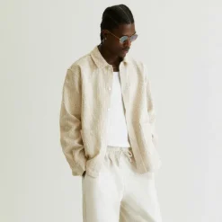 Kith Slub Boucle Boxy Collared Overshirt