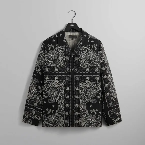 Kith 101 Vintage Floral Bandana Long Sleeve Thompson Shirt