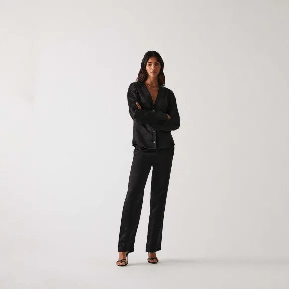 Kith Women Amalia Autograph Monogram Silk Blouse