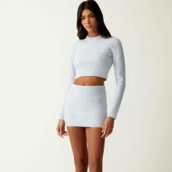 Kith Women Arys Plush Rib Mini Skirt