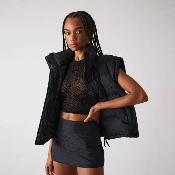 Kith Women Ashtyn Monogram Nylon Mini Skirt