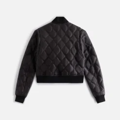Kith Women Colton Quilted Logo Leather Bomber