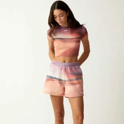 Kith Women Desert Sunset Mulberry Mesh Tee