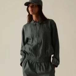 Kith Women Gesa Monogram Silk Coach Jacket