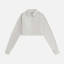 Kith Women Kylan Jacquard Faille Cropped Buttondown