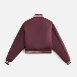 Kith Women Landry Ii Cropped Satin Bomber
