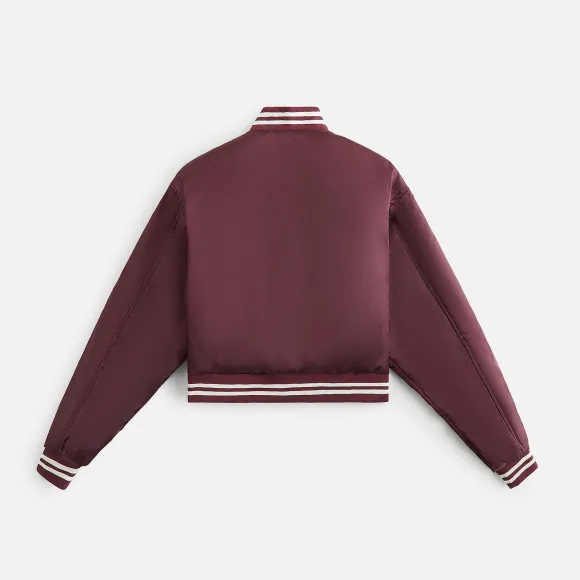 Kith Women Landry Ii Cropped Satin Bomber