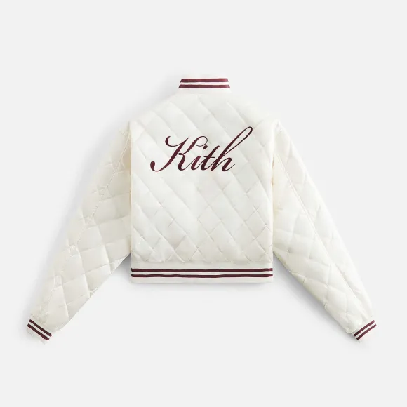 Kith Women Landry Ii Cropped Satin Bomber