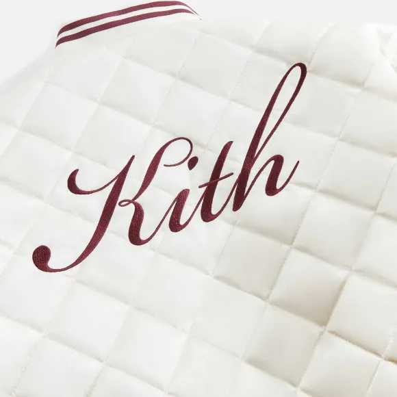 Kith Women Landry Ii Cropped Satin Bomber