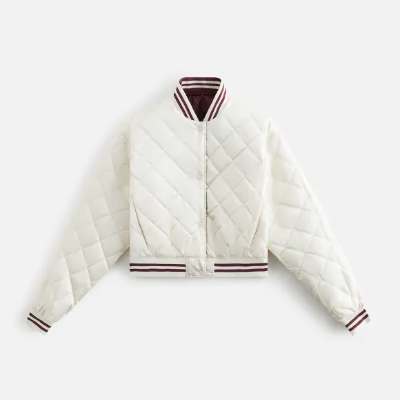 Kith Women Landry Ii Cropped Satin Bomber