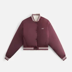 Kith Women Landry Ii Cropped Satin Bomber