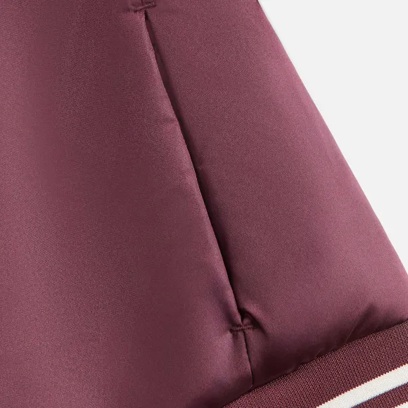 Kith Women Landry Ii Cropped Satin Bomber