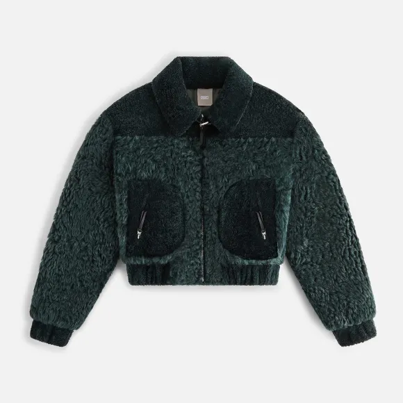 Kith Women Lennox Panelled Shearling Bomber