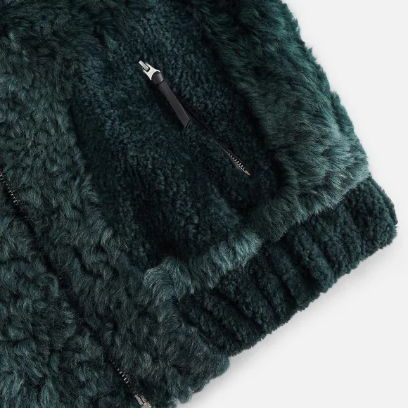 Kith Women Lennox Panelled Shearling Bomber