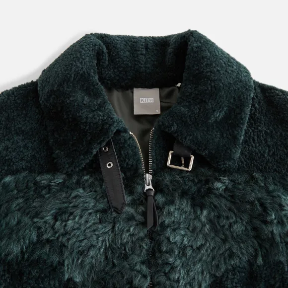 Kith Women Lennox Panelled Shearling Bomber