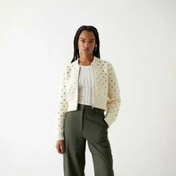 Kith Women Merritt Crochet Knit Bomber