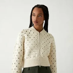 Kith Women Merritt Crochet Knit Bomber
