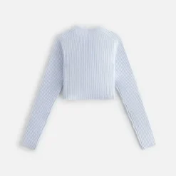 Kith Women Sloane Cropped Plush Rib Sweater