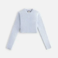 Kith Women Sloane Cropped Plush Rib Sweater