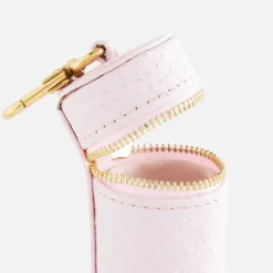 Kith Women Wave Monogram Deboss Leather Cylinder Pouch
