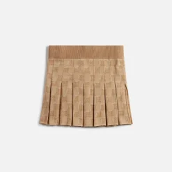 Knitted Monogram Skirt