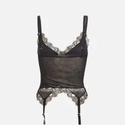 Lace Rib Garter Tank