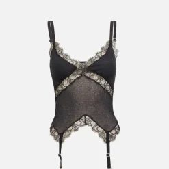 Lace Rib Garter Tank