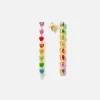 L Amour Mini Heart Long Earrings