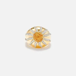 Les Soleils Sun Dome Ring In 18K