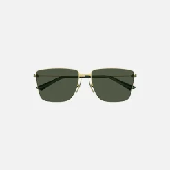 Metal Rimless Frame Sunglasses