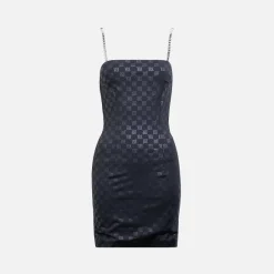 Monogram Spaghetti Mini Dress