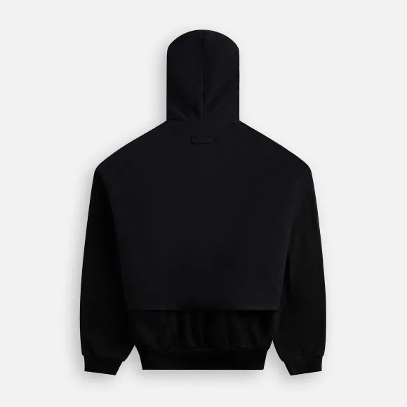 Nylon Fleece Hooded Sweater