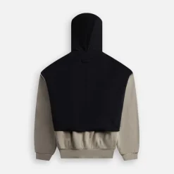 Nylon Fleece Hooded Sweater
