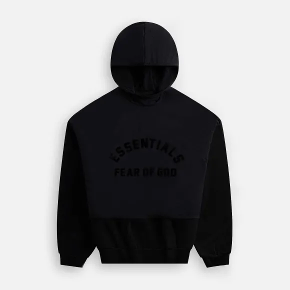 Nylon Fleece Hooded Sweater