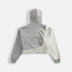 Otto Cropped Drape Hoodie