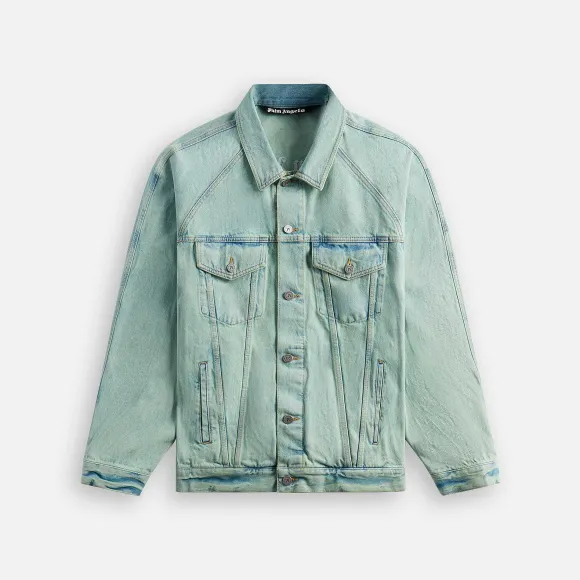 Overdye Logo Loose Denim Jacket