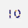 Paire De Creoles Mini Torsade Couleur Hoop Earring