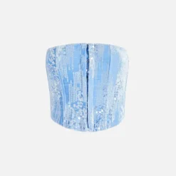 Periwinkle Velvet Bustier