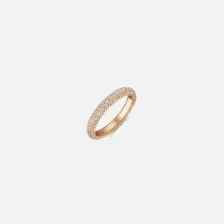 Perpes Ring With Pave Diamonds