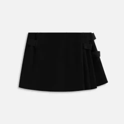 Pleated Wrap Skirt