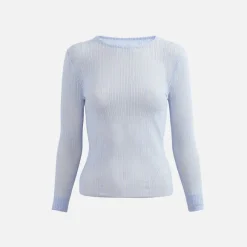 Ribbed Crew Neck Long Sleeve