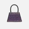 Satin Rhinestone Micro Bow Bag