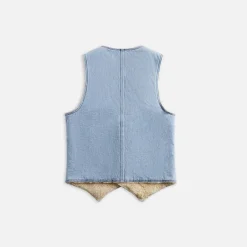 Sherpa Denim Vest